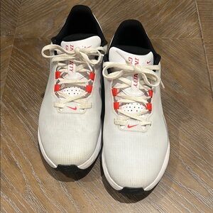 Nike White and Red Men’s Infinity Golf Shoes
